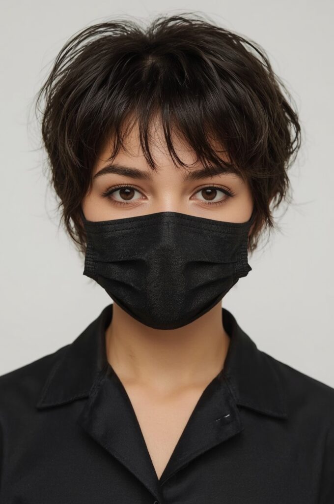 Cropped Pageboy Cut with Wispy Bangs