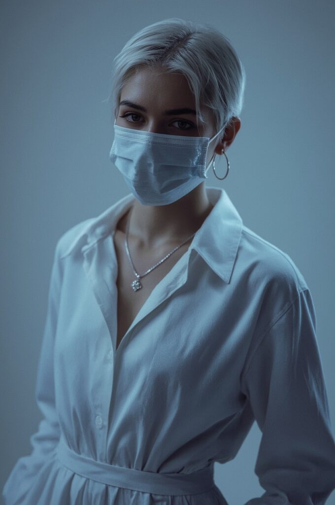 Platinum Blonde Edgy Pixie