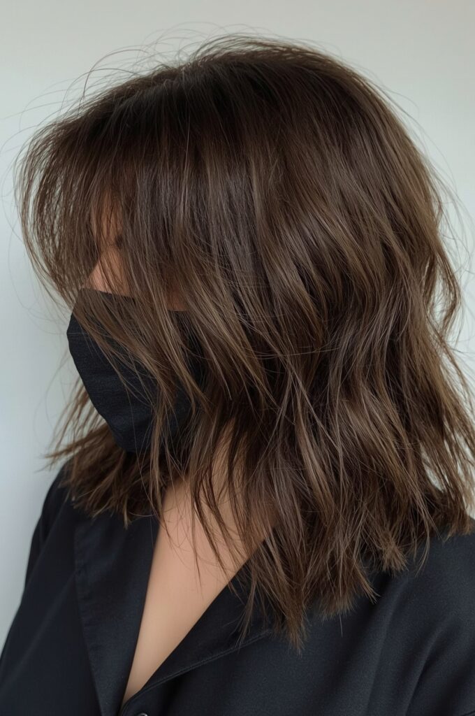 Wispy Side-Swept Bangs with Subtle Layers
