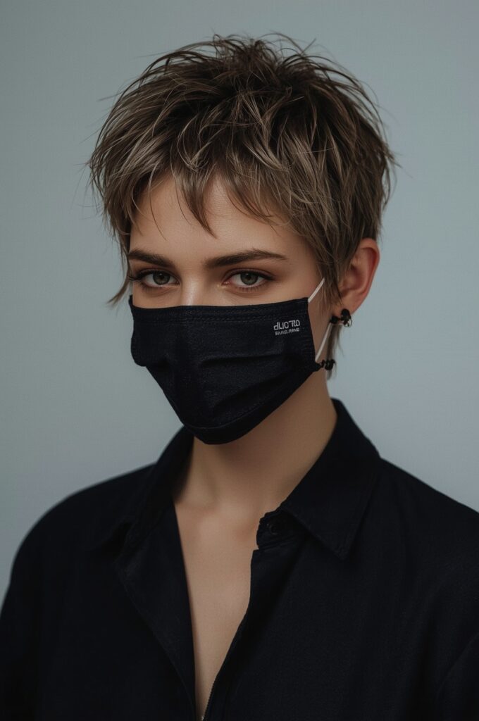 Short Spiky Pixie with Fade