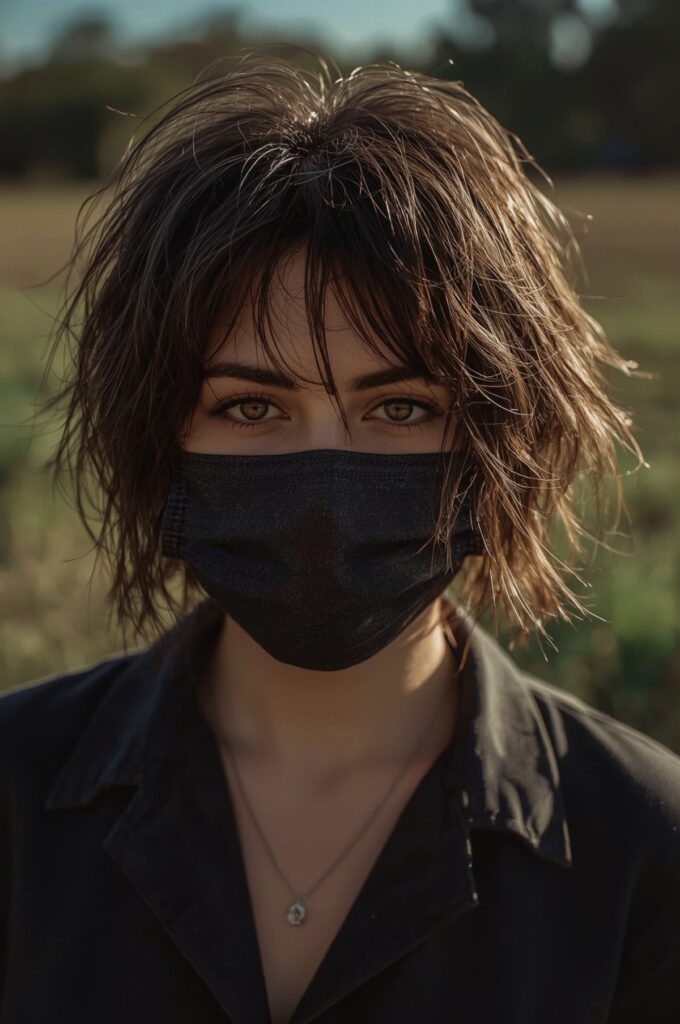Messy Pixie with Windswept Bangs