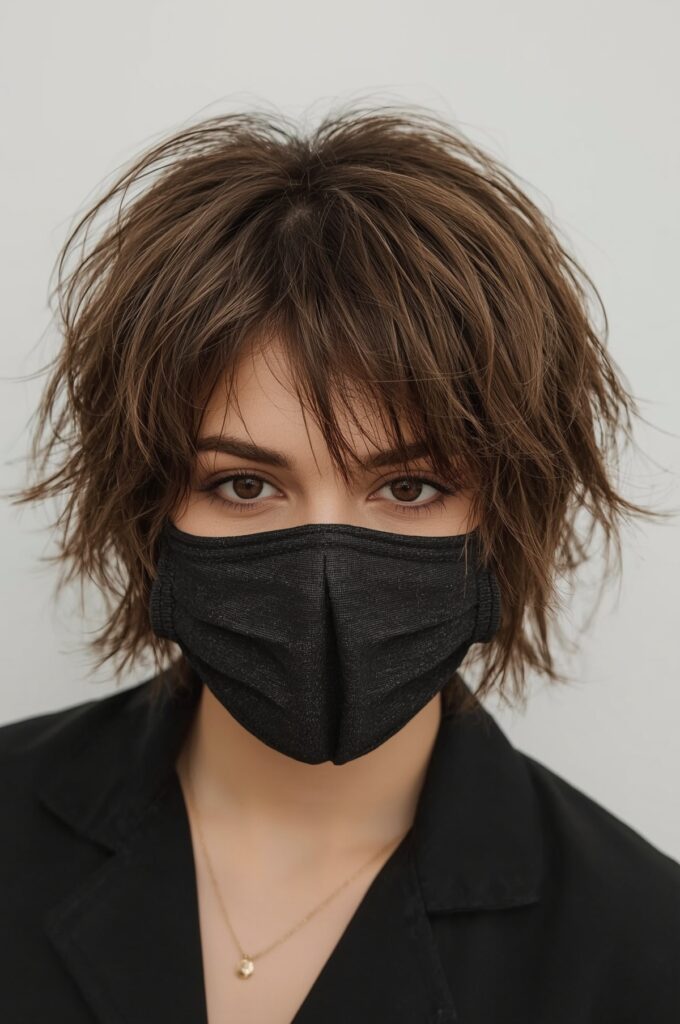 Choppy Crop with Textured Bangs