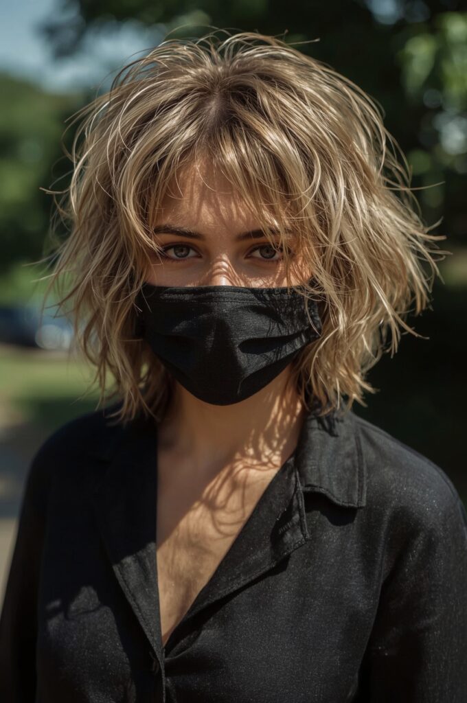 Tousled Pixie with Highlights