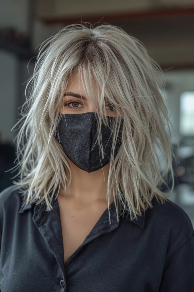 Choppy Layers with Wispy Curtain Fringe