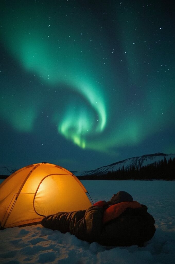 Camping Under the Northern Lights