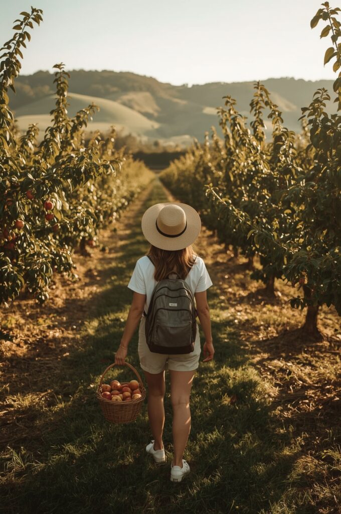 Fruit Picking in Orchard Valleys