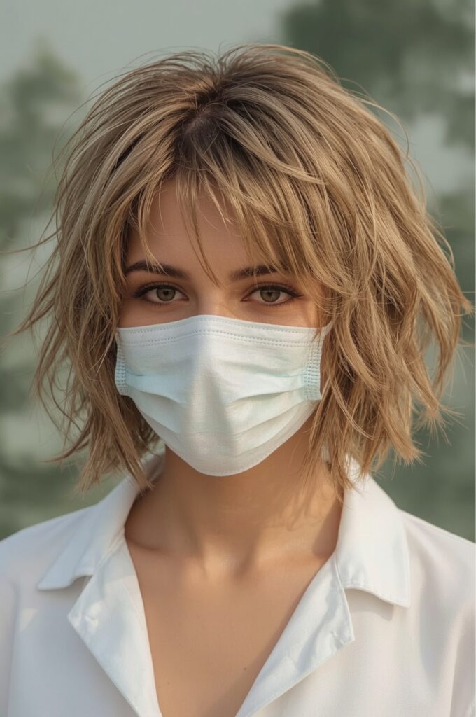 Short Shaggy Bob with Volume Crown