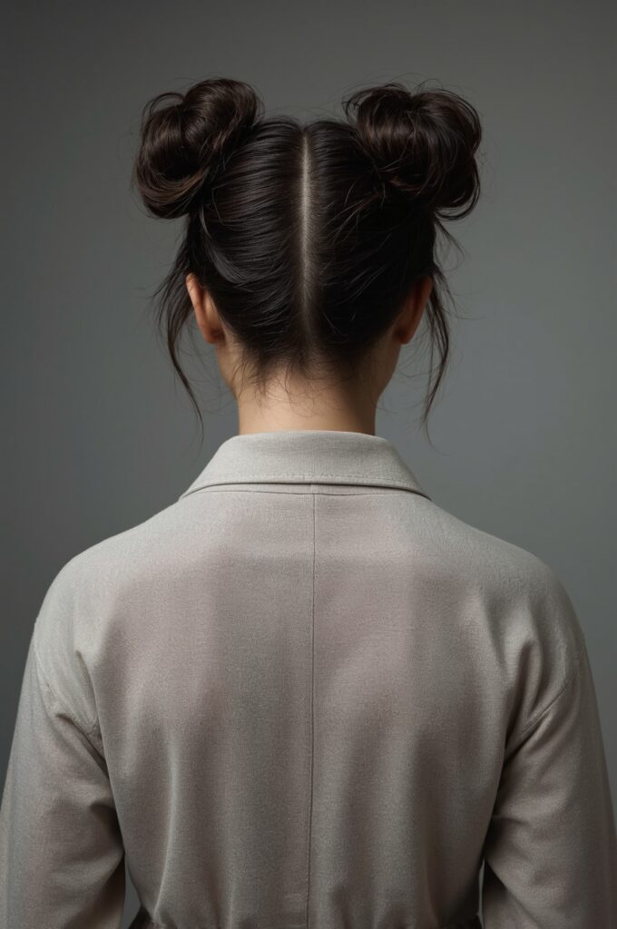 Sculpted Double Roll Updo