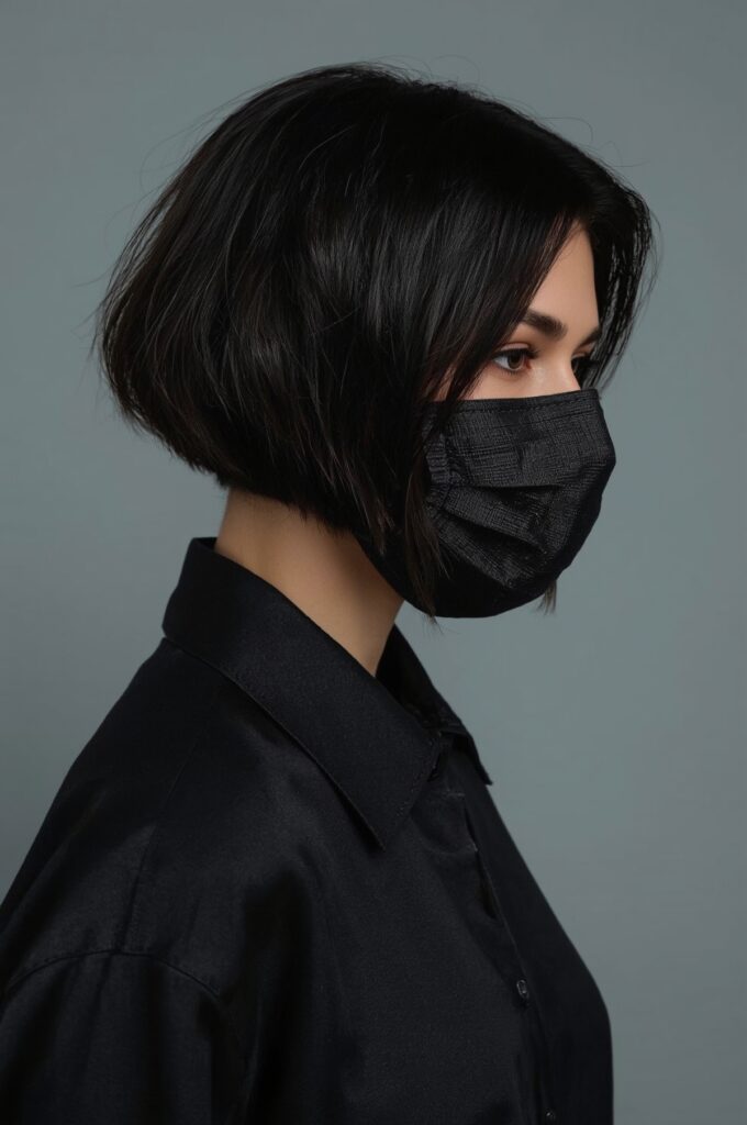 Asymmetrical Bob with Sharp Angles