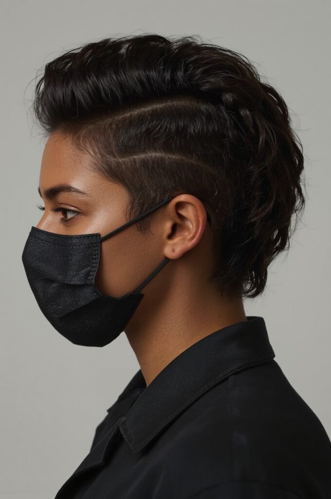 Braided Faux Hawk with Sleek Sides