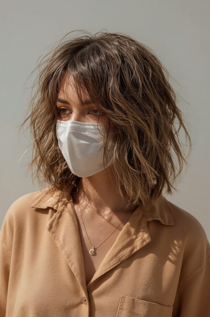 Tousled Bob with Side Volume