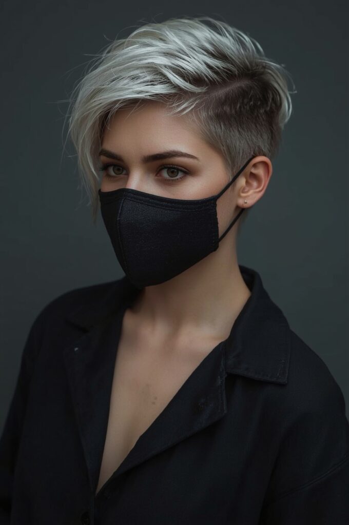 Two-Tone Pixie with Contrast Colors