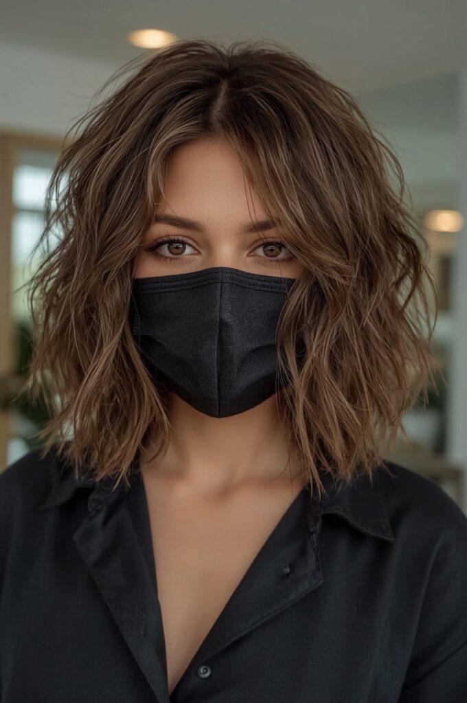 Wavy Bob with Edgy Texture