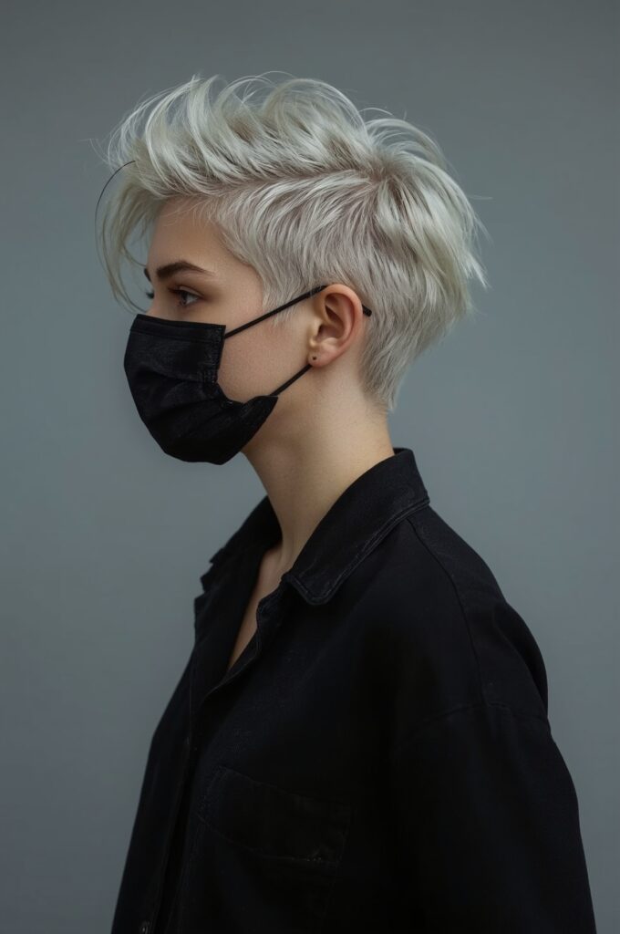 Undercut Pixie with Long Top