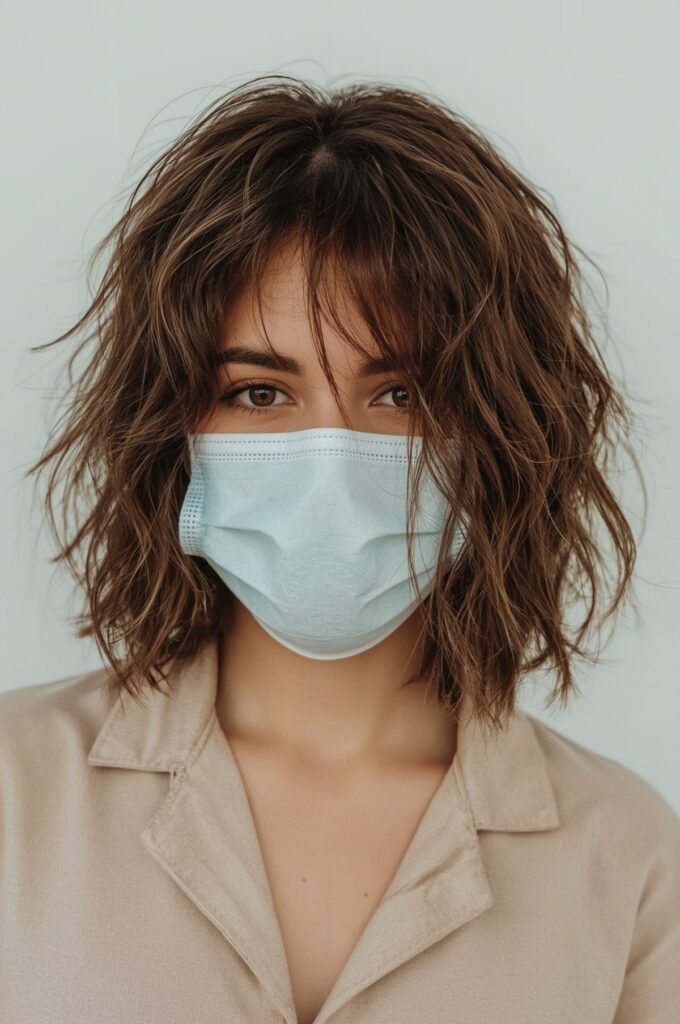 Wavy Bob with Textured Bangs