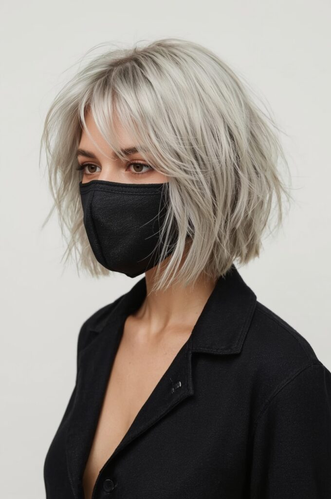 Feathered Bob with Flipped Ends