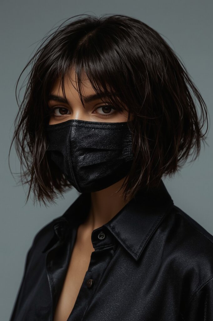 High-Shine Sleek Edgy Bob