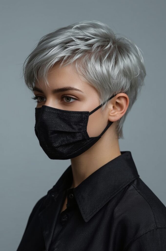 Edgy Pixie with Side Shave