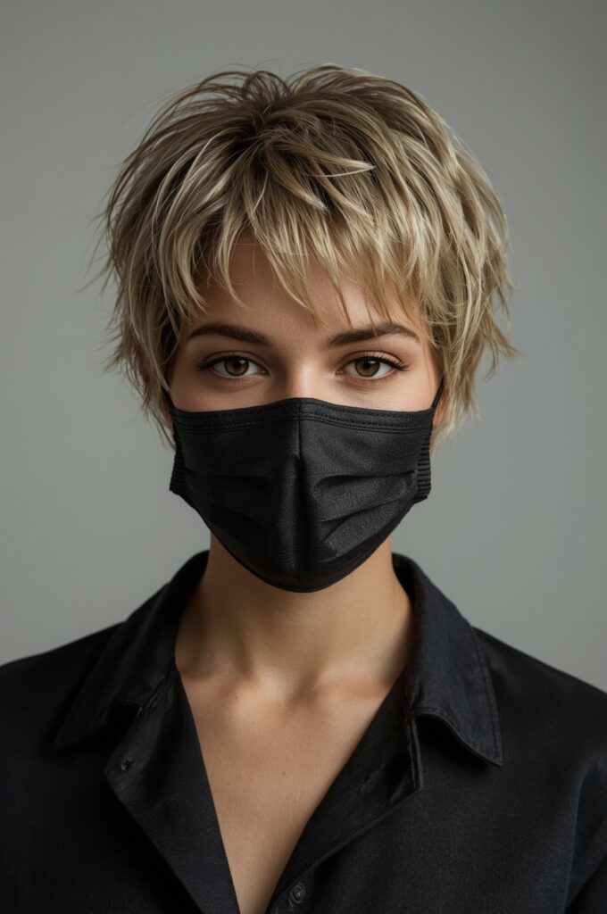 Piecey Pixie with Highlighted Tips