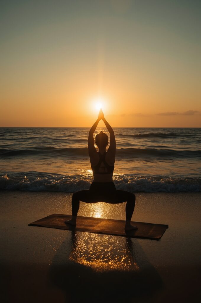Sunrise Yoga by the Ocean