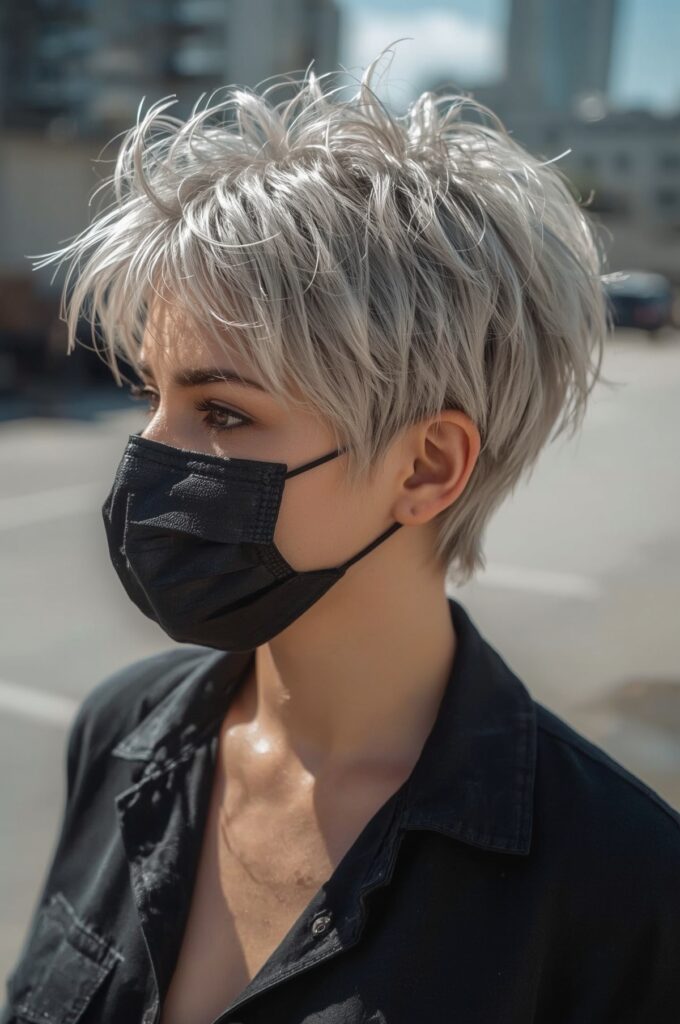 Spiky Top with Faded Sides