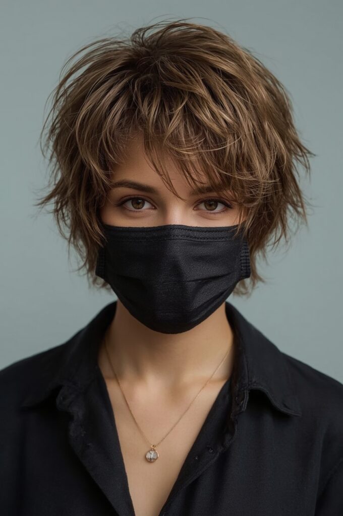 Short Shaggy Pixie with Layers