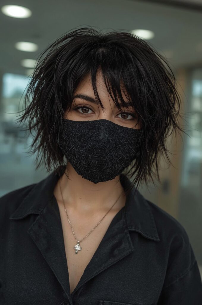 Cropped Bob with Spiky Texture