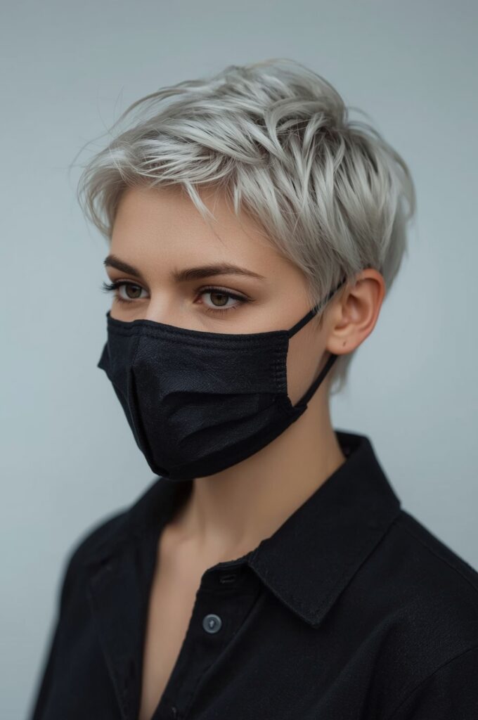 Choppy Pixie with Bold Undercut