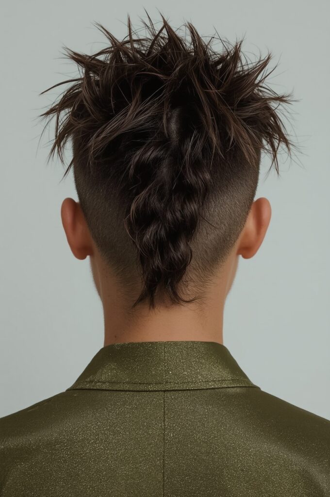 Messy Mohawk Knots with Glitter Gel