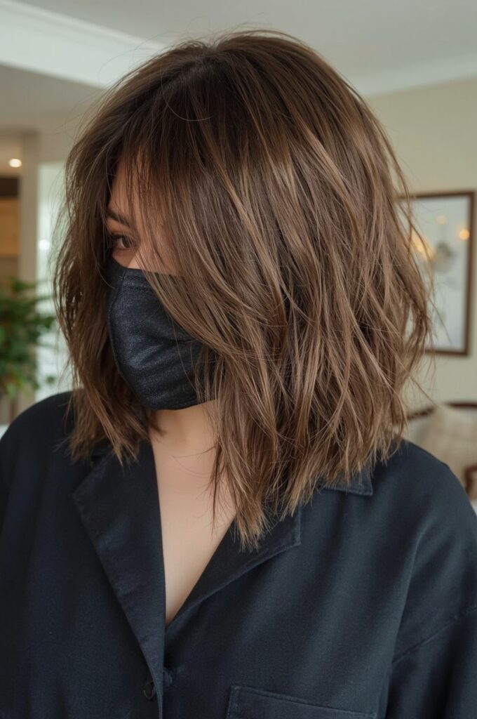 Side-Swept Bangs Bob