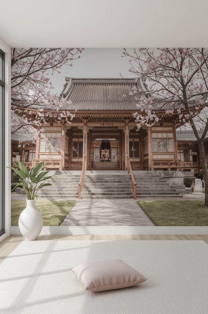 Oriental Temple Wallpaper