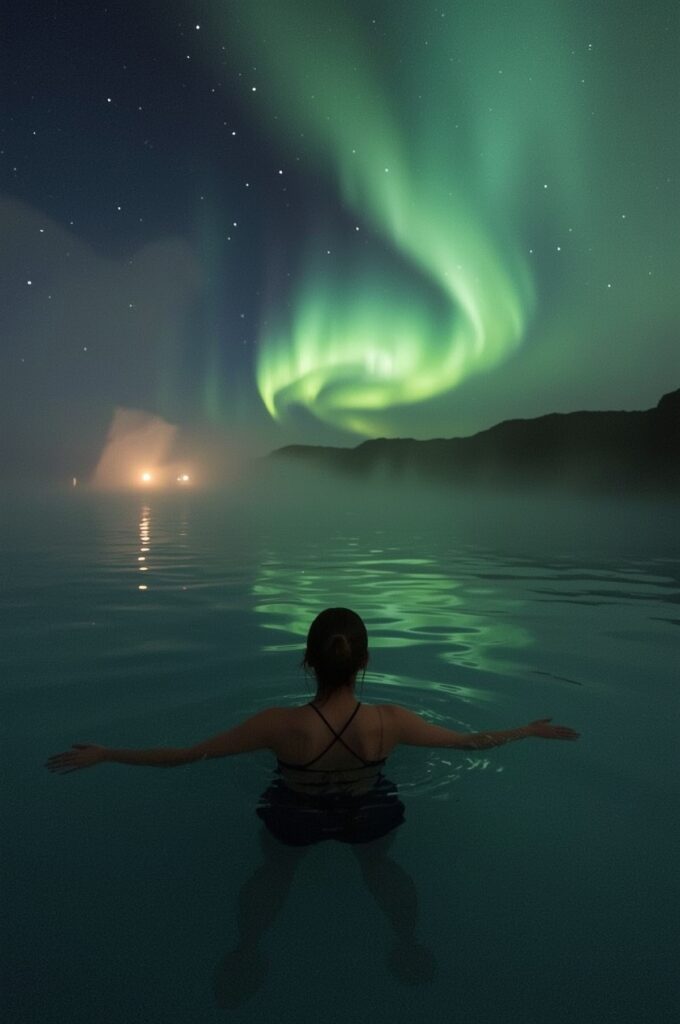 Reykjavik Iceland Northern Lights and Blue Lagoon