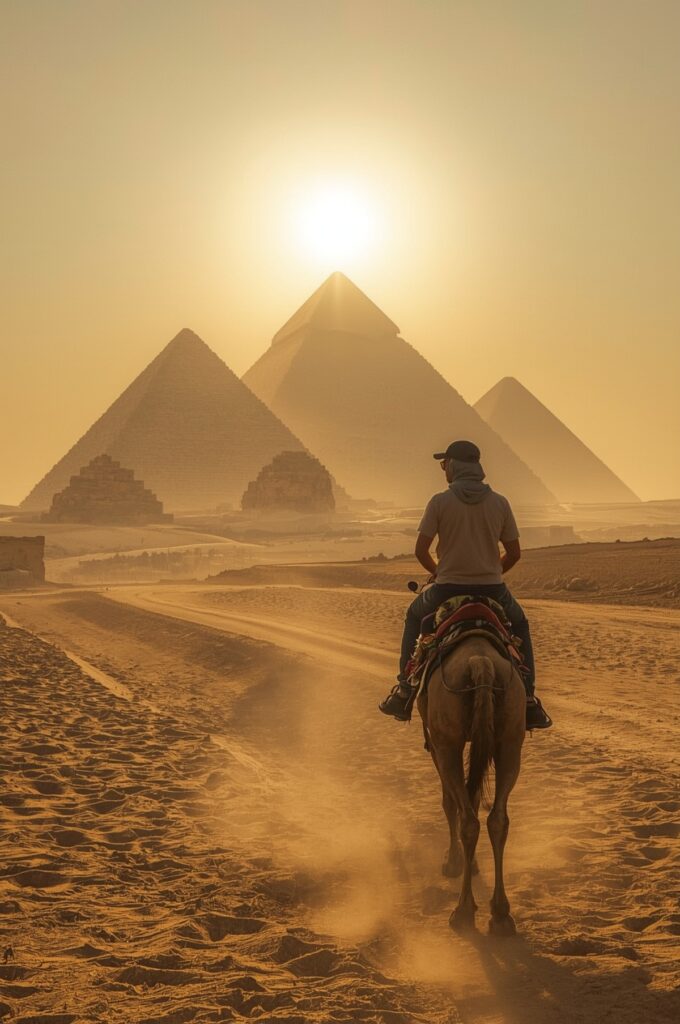 Giza Egypt Iconic Pyramids and Sphinx