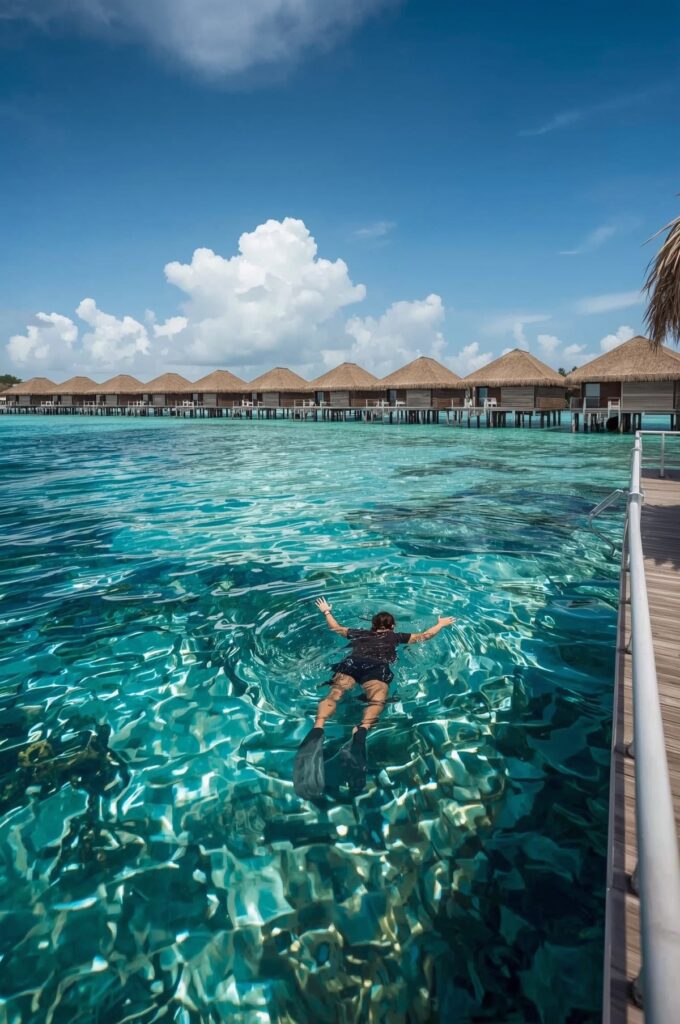 Maldives Overwater Villas and Coral Reefs
