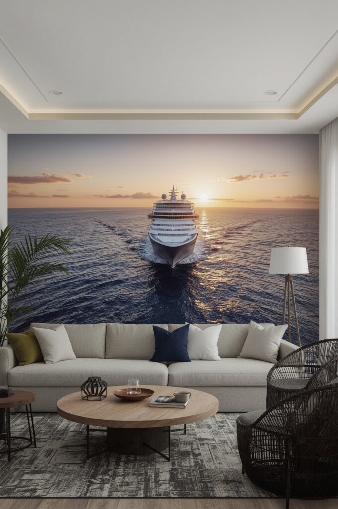 Cruise Ship Voyage Wallpaper