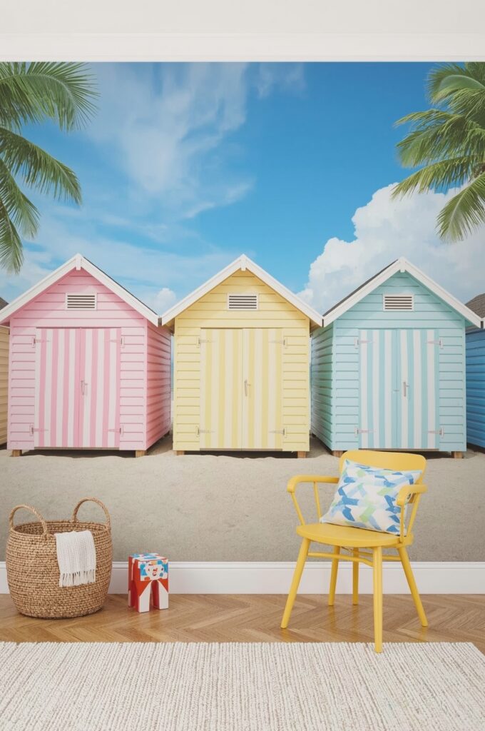 Beach Hut Tropics Wallpaper