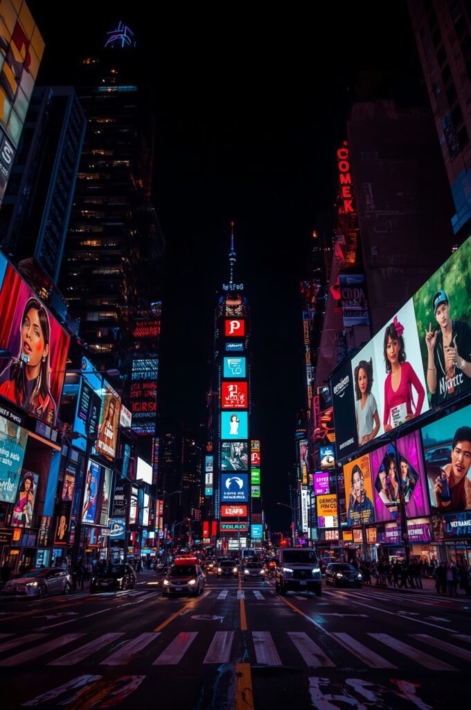 New York Times Square Lights Wallpaper