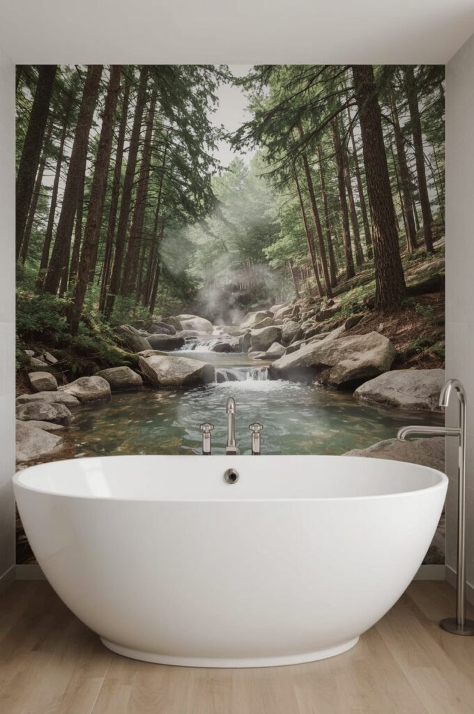 Hot Springs Retreat Wallpaper