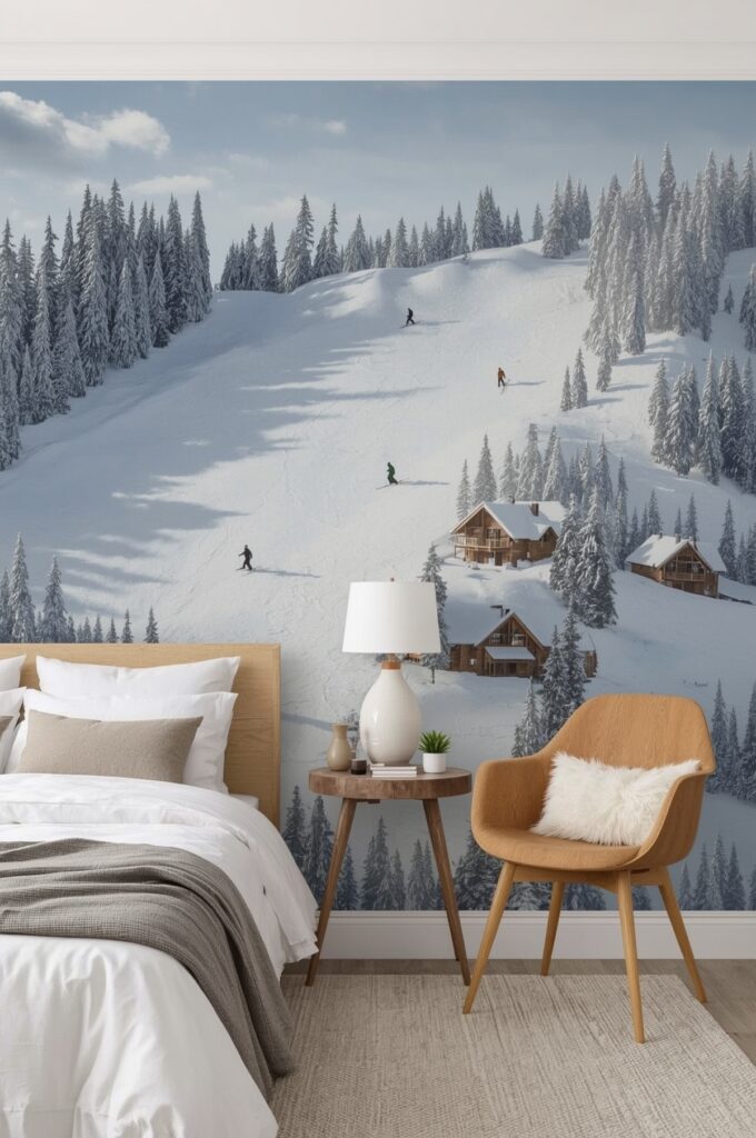 Alpine Ski Resort Wallpaper