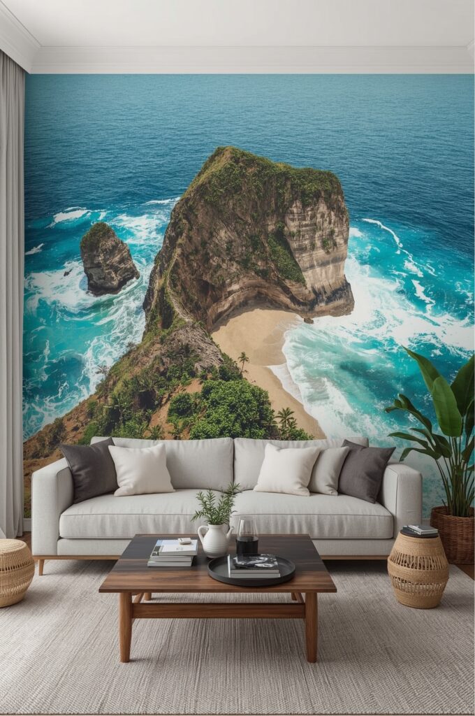 Island Cliffside View Wallpaper