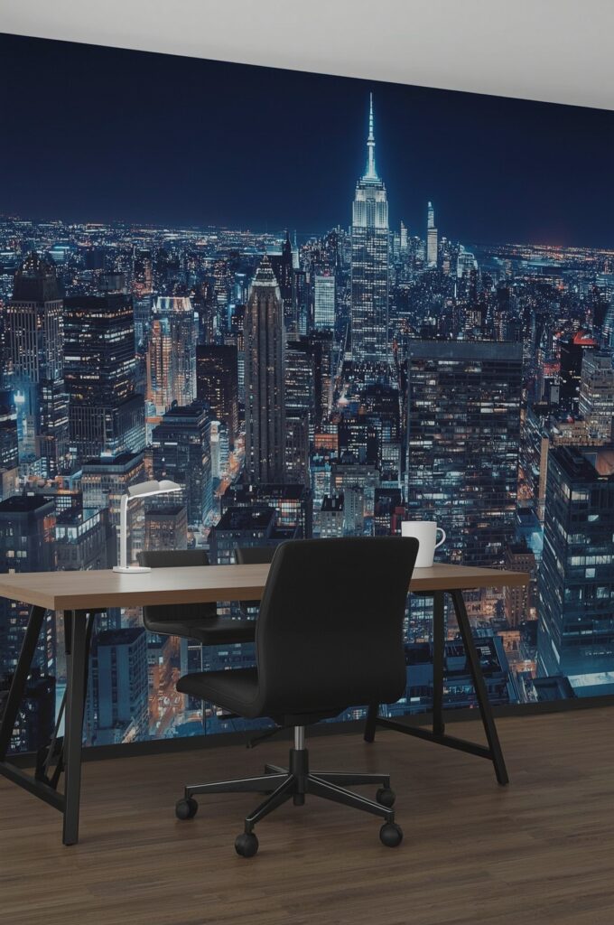 Cityscape at Night Wallpaper