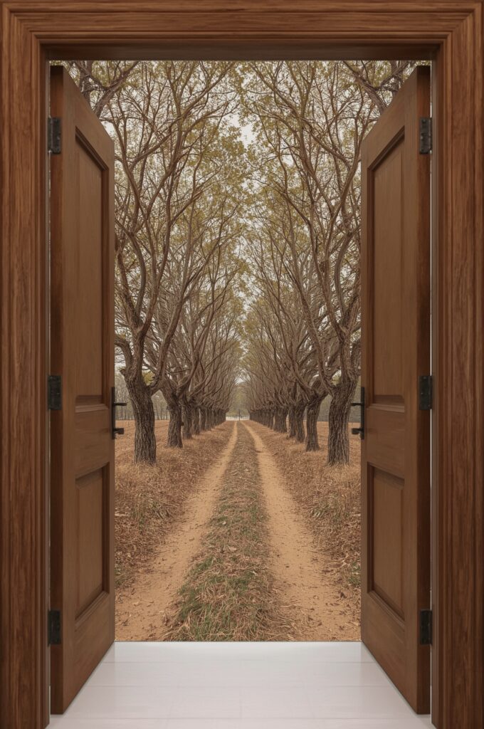 Rustic Countryside Path Wallpaper