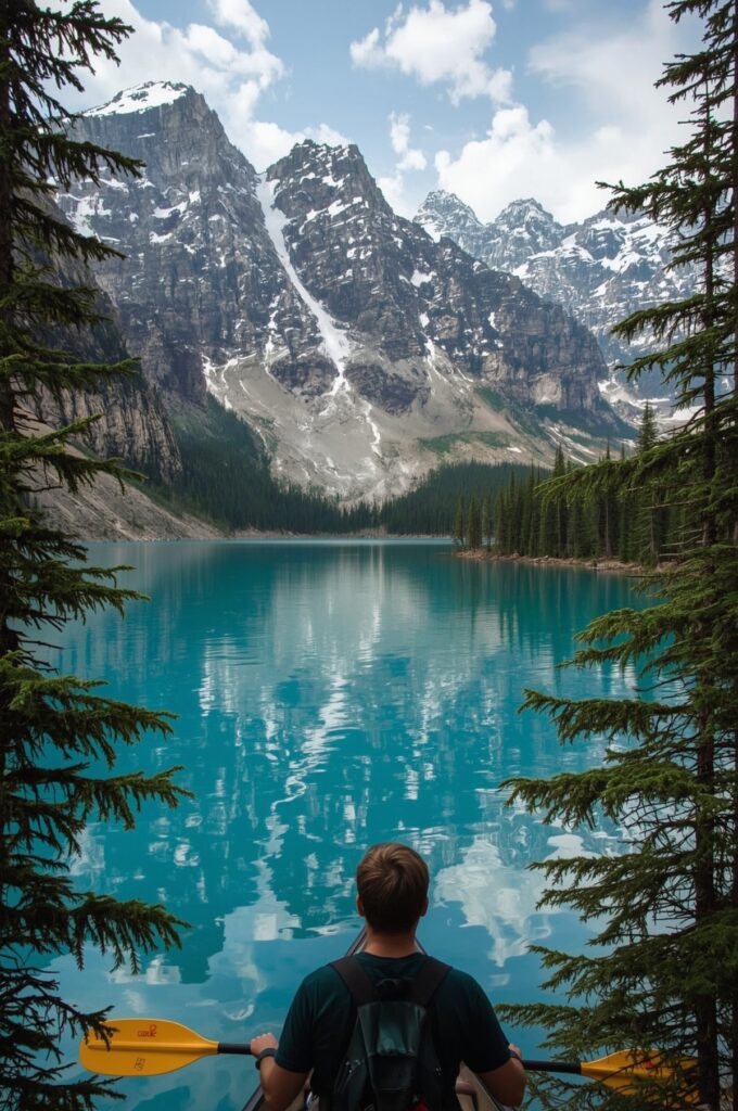Banff Canada Turquoise Lakes and Rocky Peaks